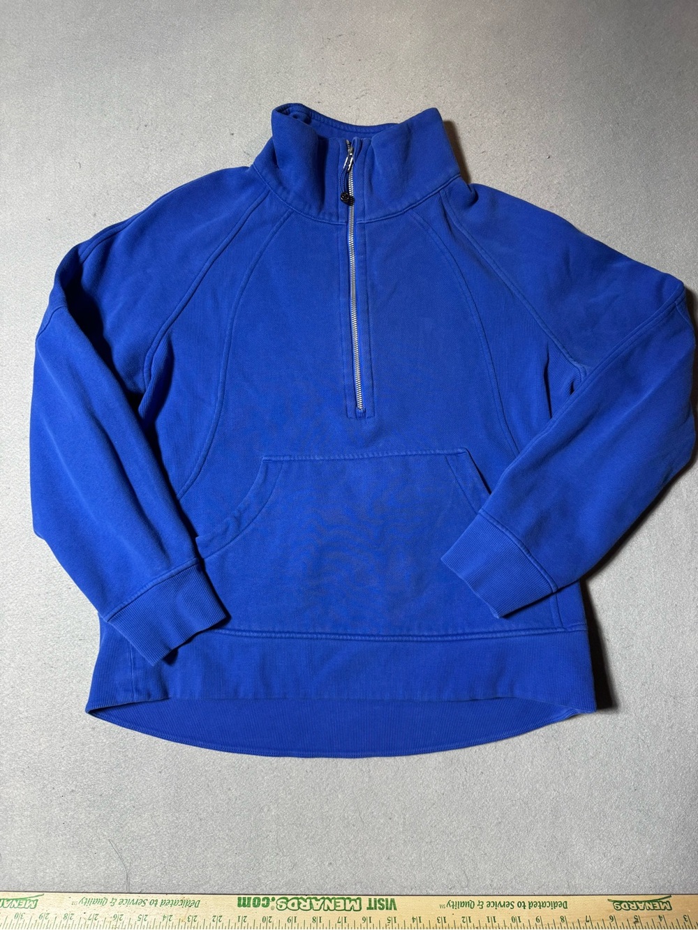 Lululemon Women’s Scuba Funnel Neck Royal Blue Half-Zip Sweater Pullover